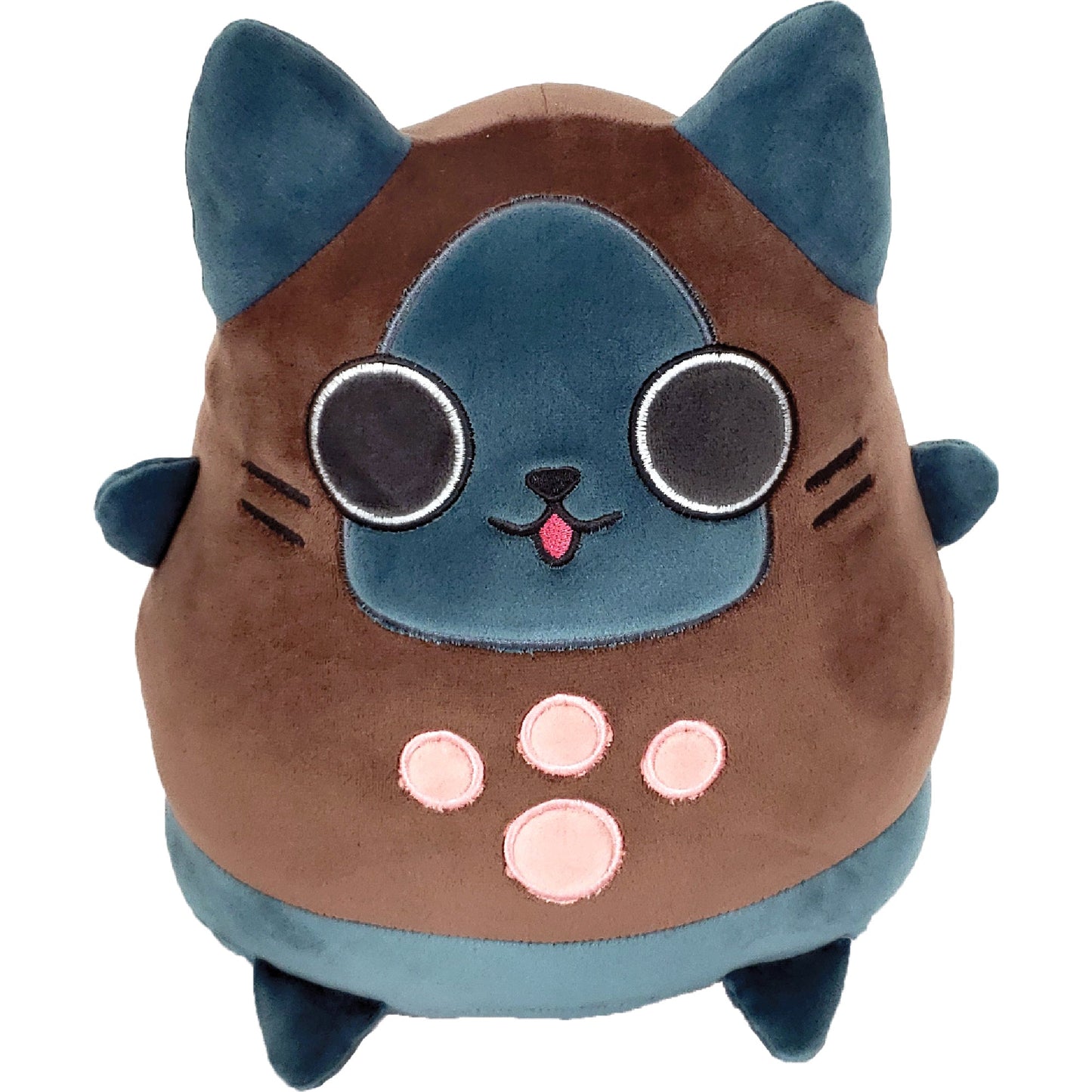 Stubbins: Monster Hunter Rise - Chocolate Palico Smoosh Plush (10")