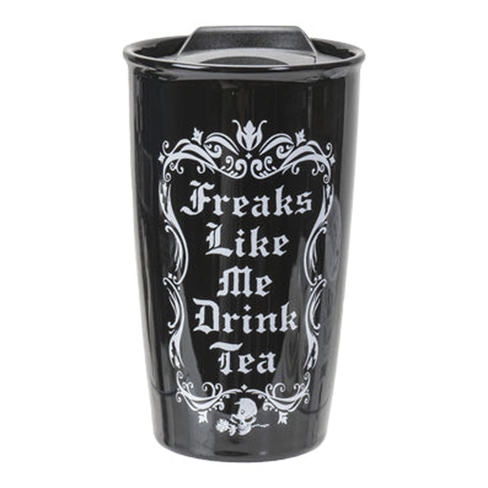 Freaks Like Me Drink Tea Travel Mug