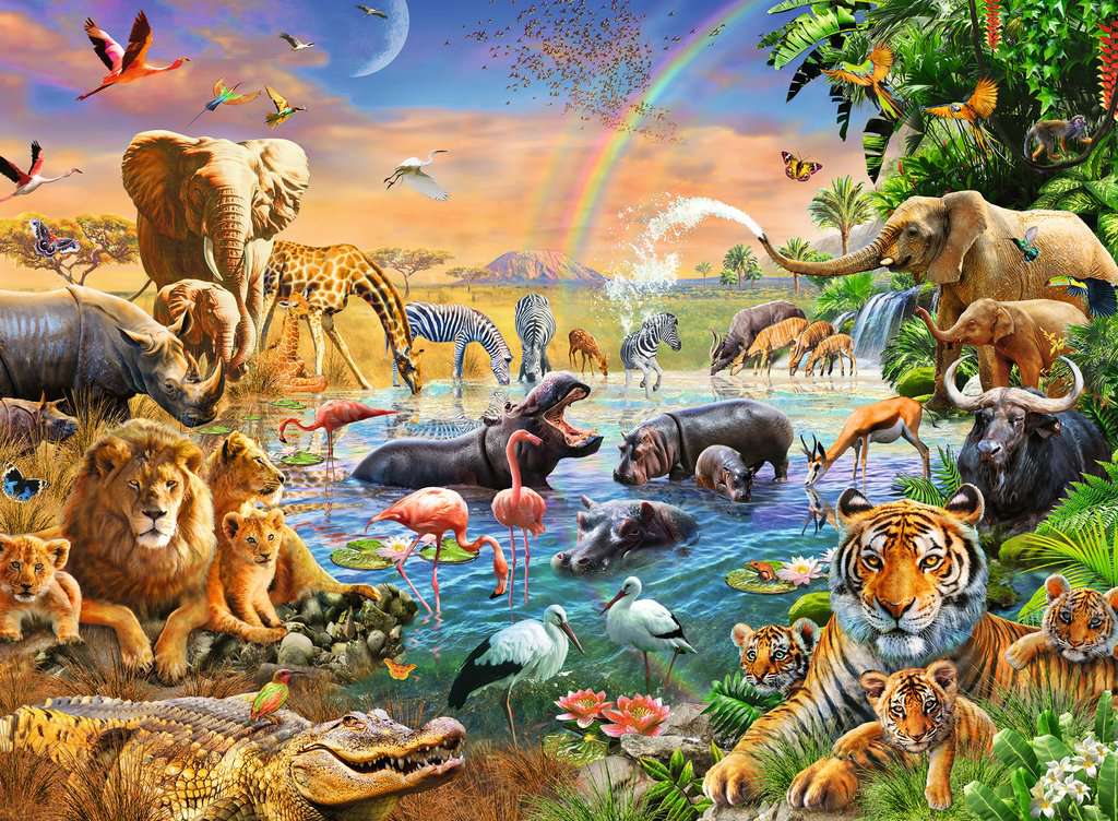 Puzzle: Savannah Jungle Waterhole