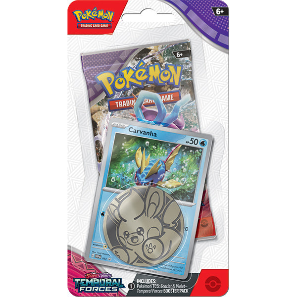 Pokemon: Scarlet & Violet - Temporal Forces Carvanha Booster Pack (Set 5)