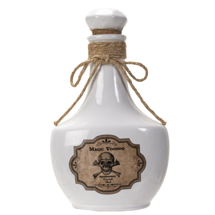 Magic Voodoo Apothecary Cursed Skull Bottle