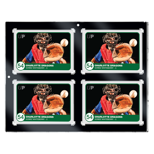35PT 4-Card Black Border UV ONE-TOUCH Magnetic Holder