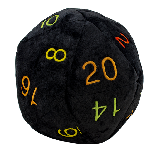 D20 Jumbo Plush Dice - Rainbow