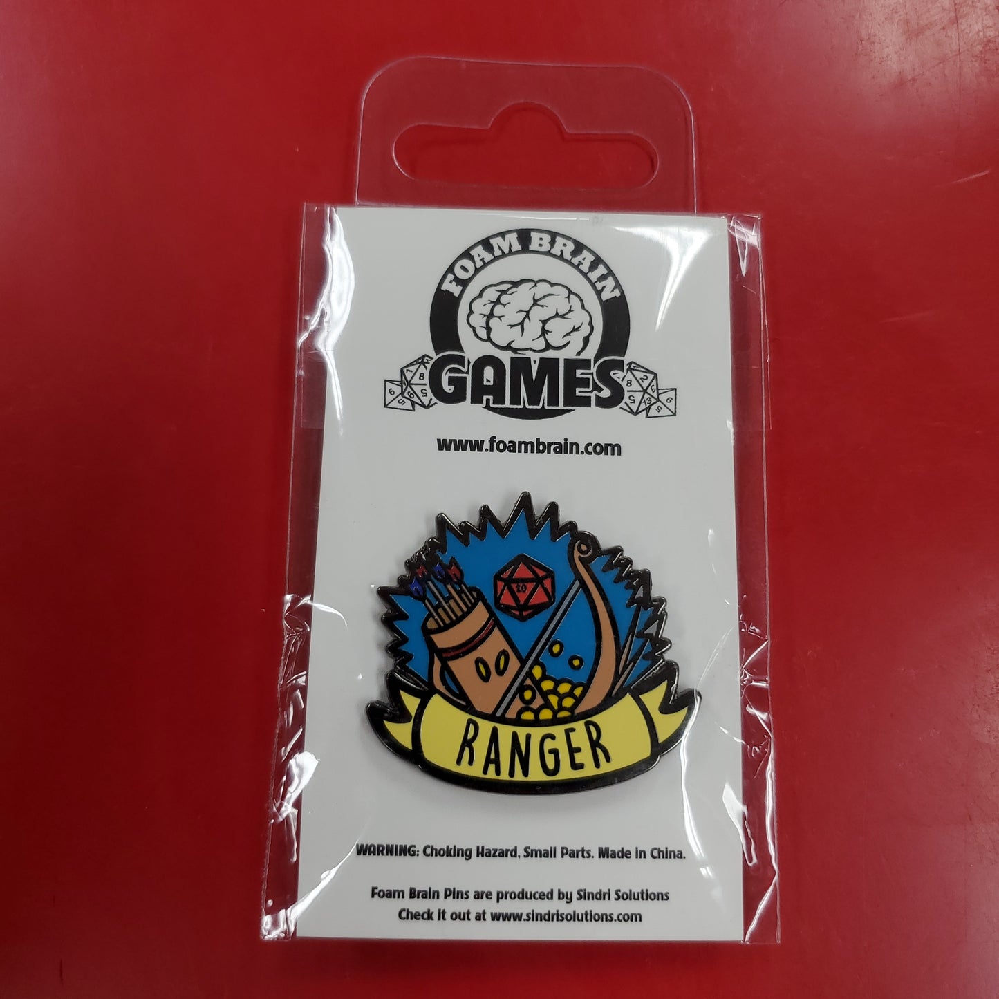 Foam Brain Games RPG Class Pin - Ranger Banner