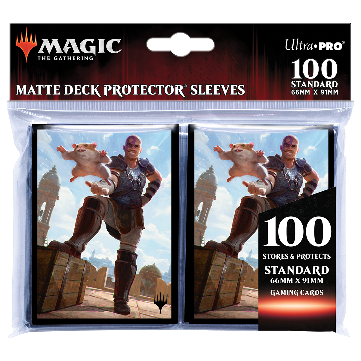 Magic: the Gathering - Commander Legends: Battle for Baldur's Gate Deck Protector Sleeves - Minsc & Boo, Timeless Heroes (100ct)