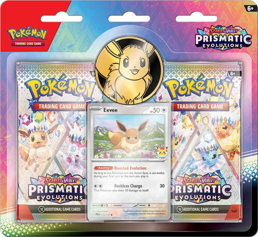 Pokemon: Scarlet & Violet - Prismatic Evolutions 2 Booster Blister Pack (Eevee)