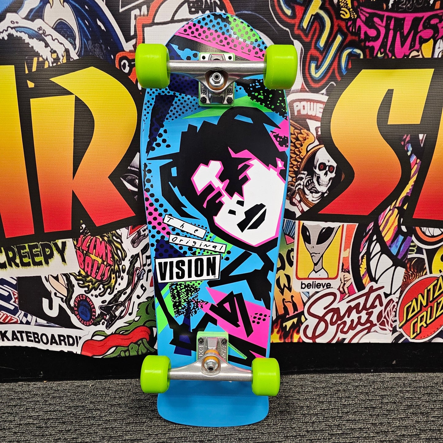 Vision Mark Gonzales Original MG Blue 10" Complete Skateboard