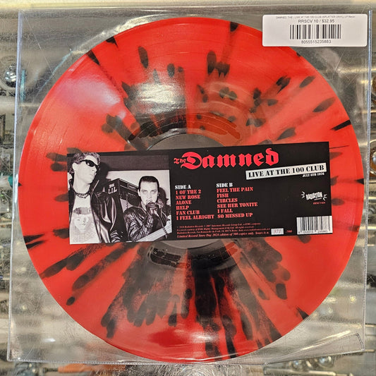DAMNED, THE - LIVE AT THE 100 CLUB (SPLATTER VINYL) LP Record *Unofficial Release*