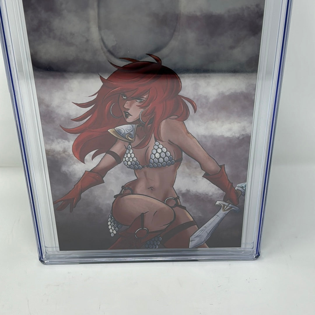 Invincible Red Sonja #1 2021 Dynamite Gem Mint Metal Cover - CGC 8.5