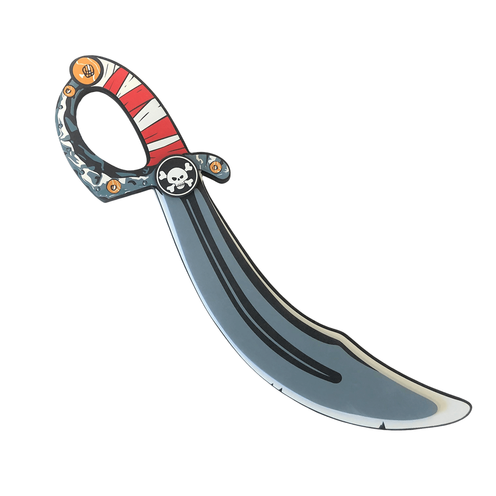 Red Stripe Pirate Foam Sabre