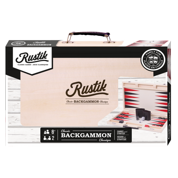 Rustik Deluxe Wood Case: Backgammon