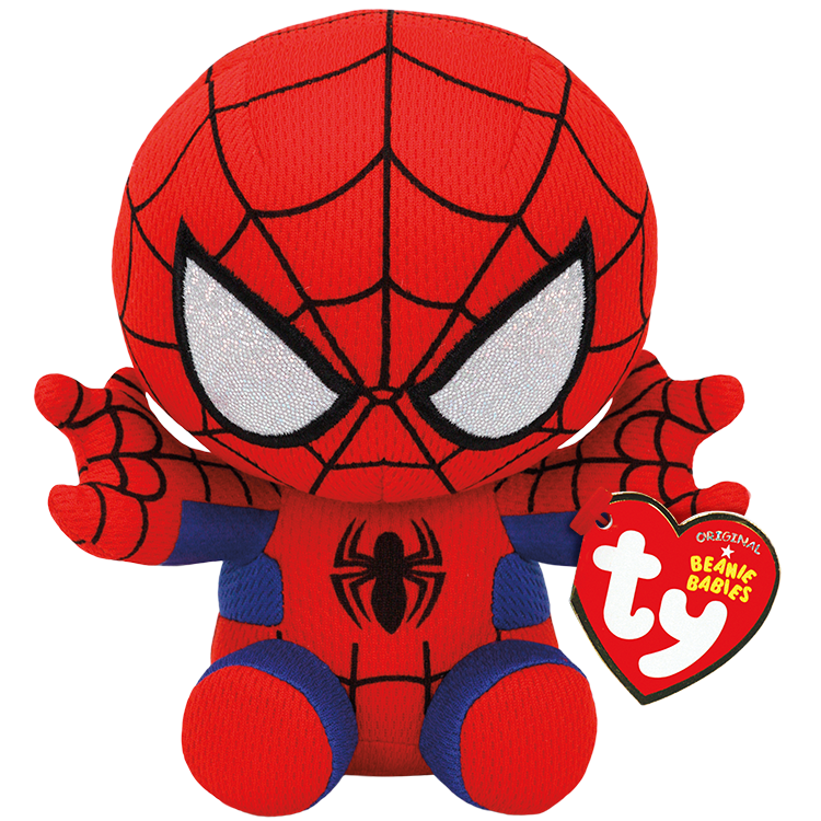 Ty Marvel Beanie Babies: Spiderman (Medium)