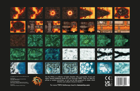 Into the Wilds Battlemap Books: Fire & Ice
