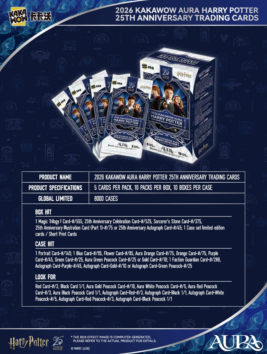 AURA: Harry Potter 25th Anniversary Trading Cards - Blaster Bundle