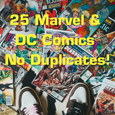 Comic Book MEGA Bundle - 25 Unique Marvel and DC Comic Books - Hand Selected