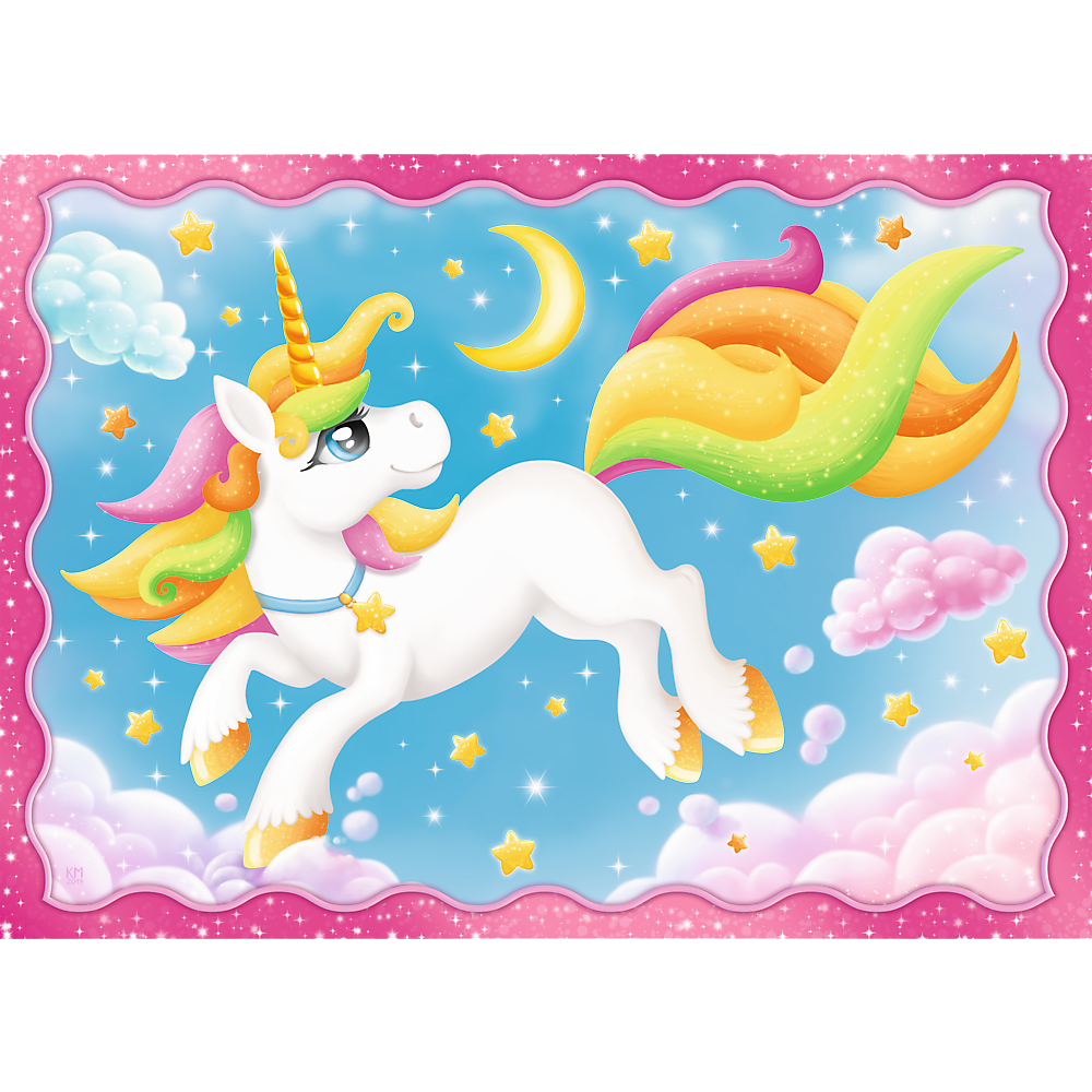 Puzzle: Unicorns and Magic - Preschool 4 in 1