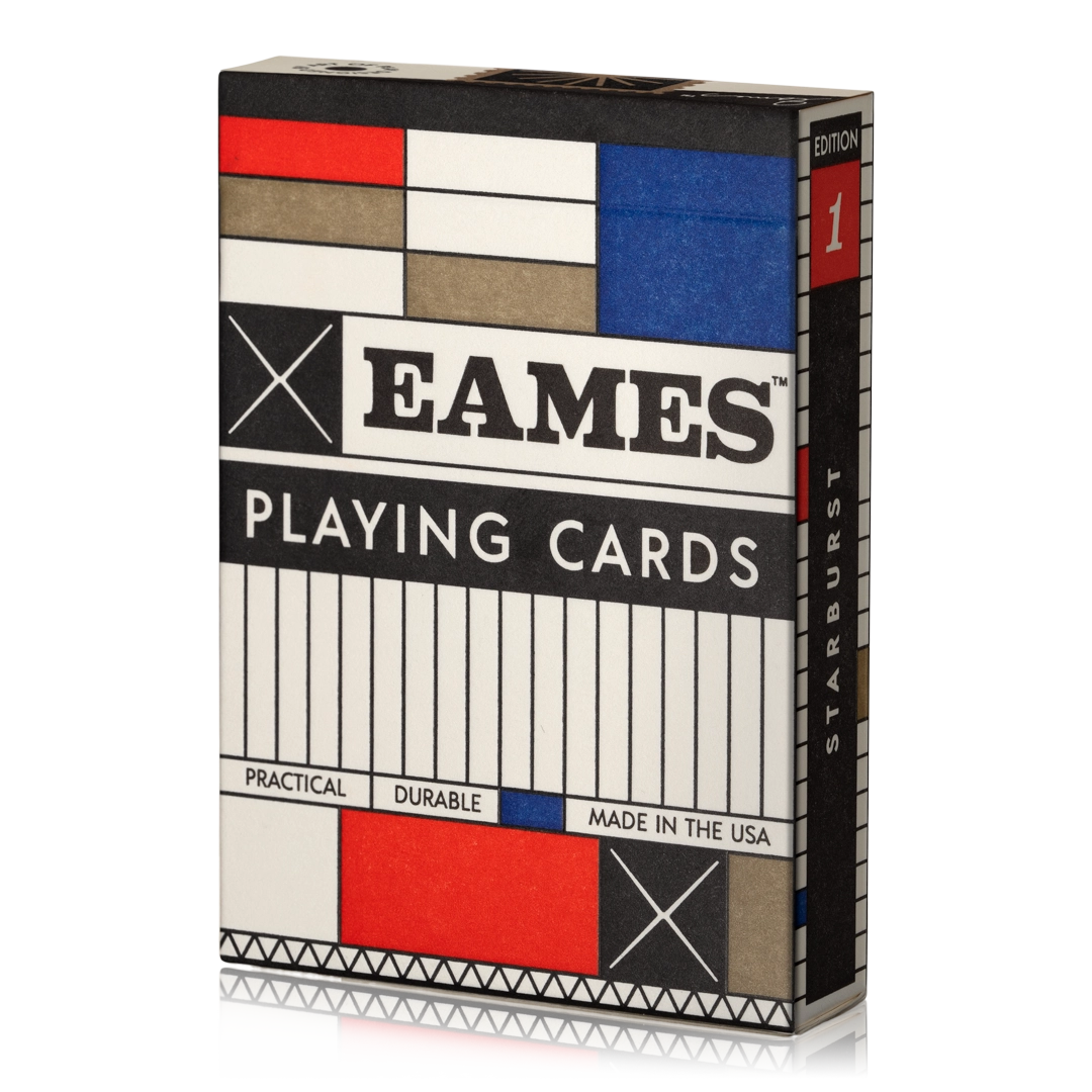 Eames "Starburst" Playing Cards - Blue