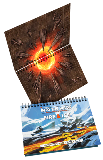 Into the Wilds Battlemap Books: Fire & Ice