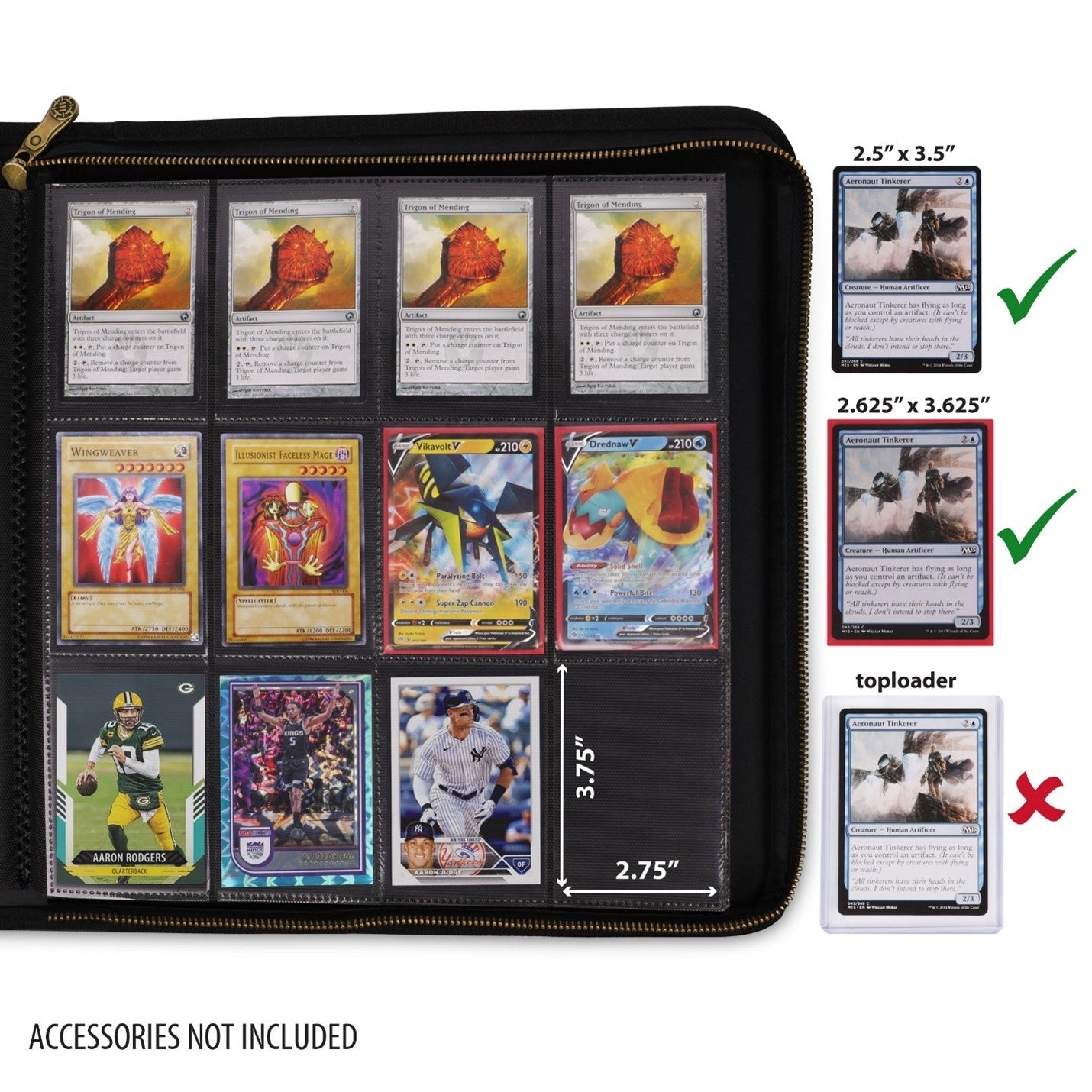 Enhance: TCG Card Album - Top Loader - Black