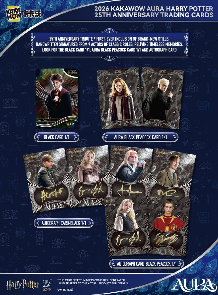 AURA: Harry Potter 25th Anniversary Trading Cards - Blaster Bundle