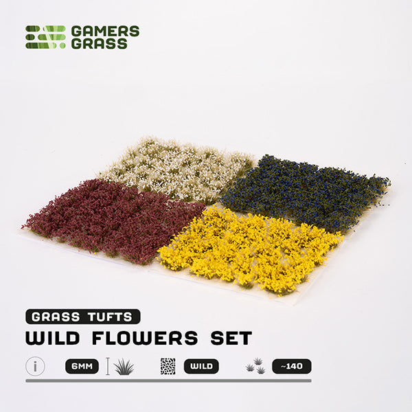 Gamers Grass Tufts: Wild Flowers Set - Wild
