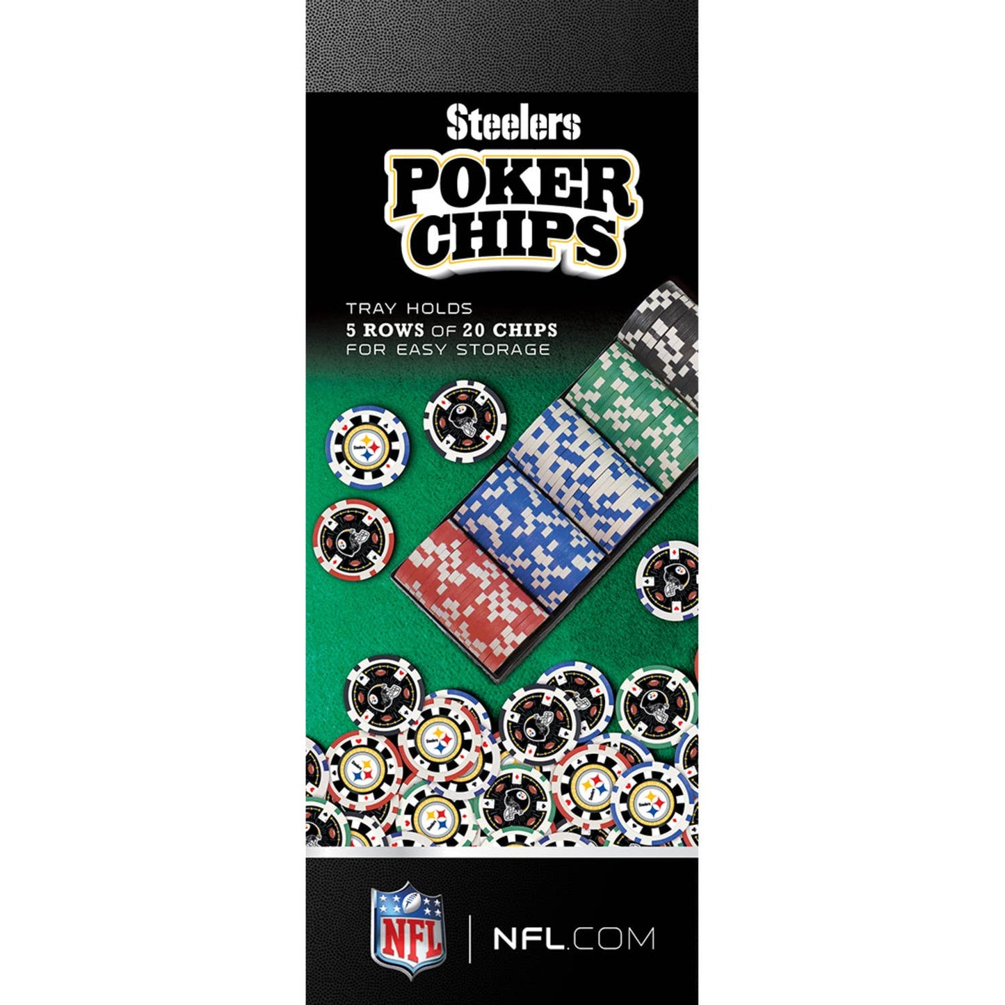 Pittsburgh Steelers NFL Poker Chips 100pc