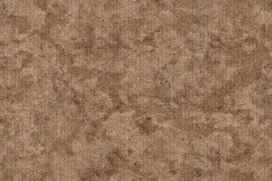 Monster Scenery: 6x4 Adventure Mat - Broken Grassland/Desert Scrubland
