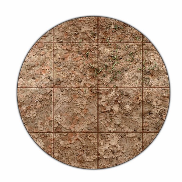 Monster Scenery: 22x30" Adventure Mat - Broken Grassland / Desert Scrubland