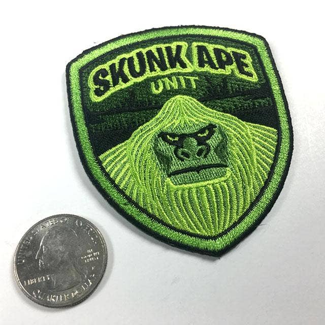 Skunk Ape Unit Embroidered Patch: Iron-on