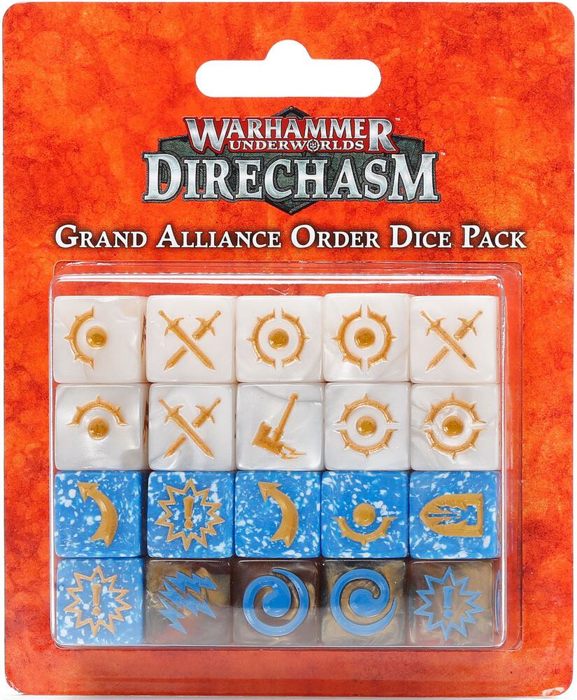 Warhammer Underworlds: Direchasm Grand Alliance Order Dice Set