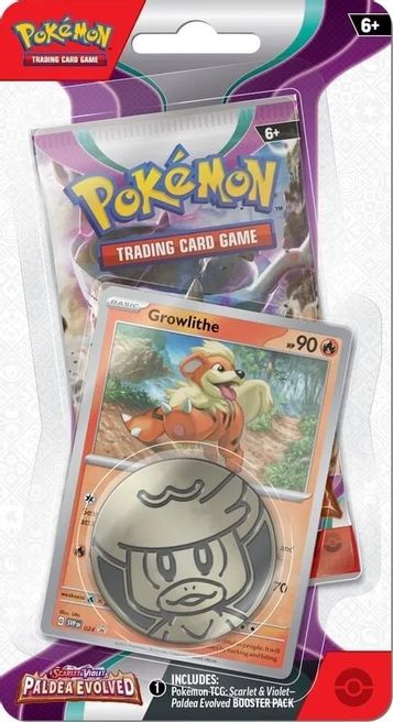 Pokemon: Scarlet & Violet - Paldea Evolved Single Pack Blister - Growlithe