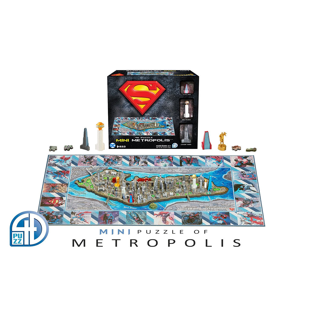 Superman - Mini Metropolis 4D Puzzle