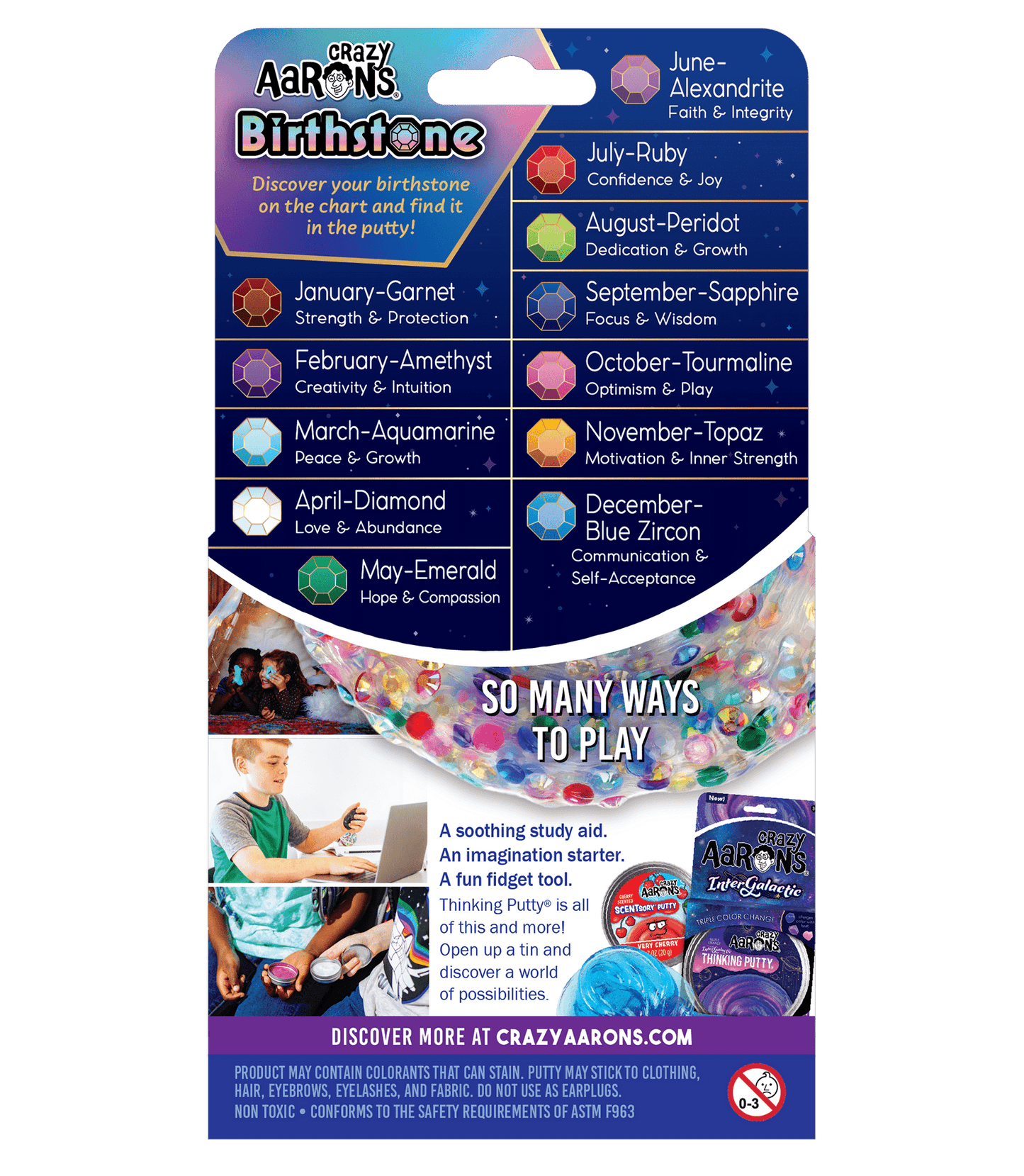 Thinking Putty: Birthstone