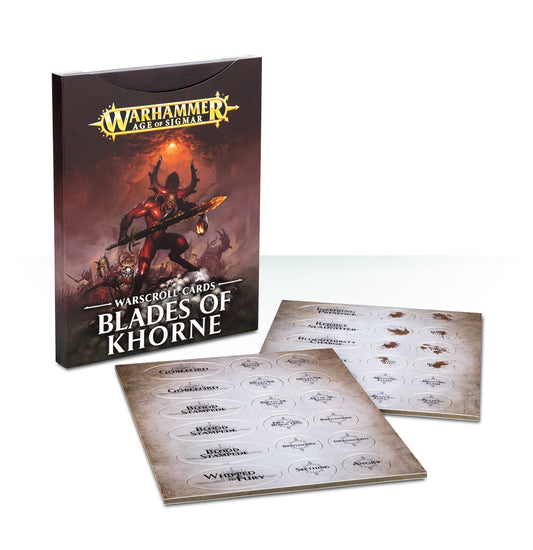 Games Workshop Warhammer Age of Sigmar Blades of Khorne Warscroll Cards