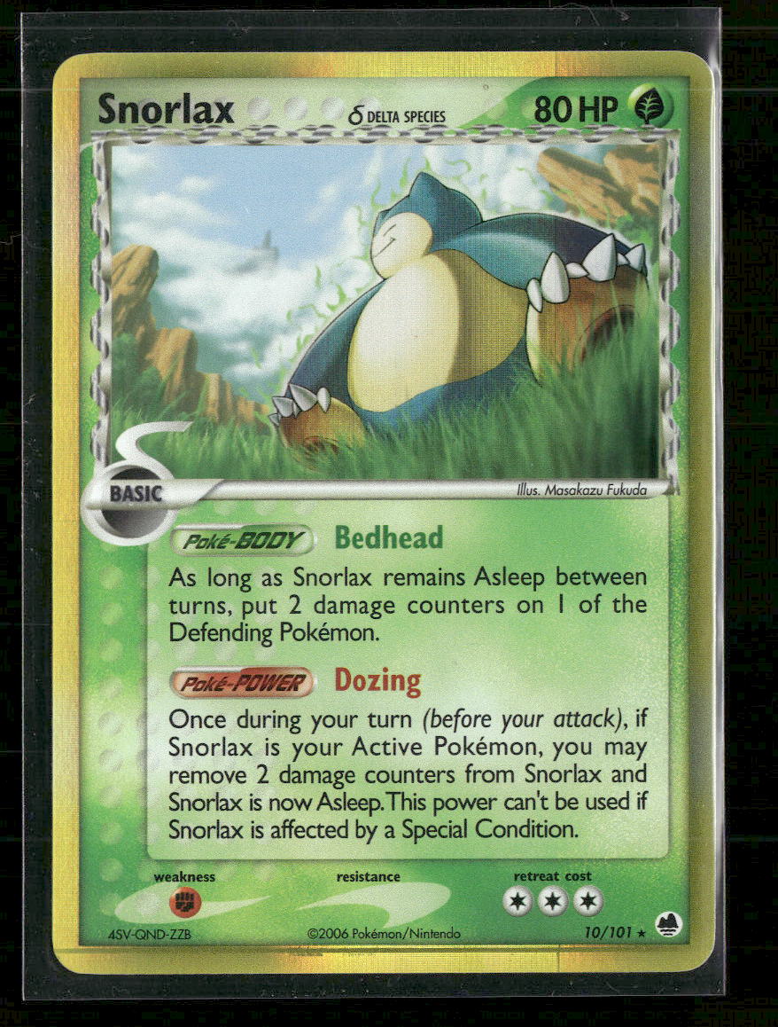 Dragon Frontiers Snorlax (Delta Species) #10/101