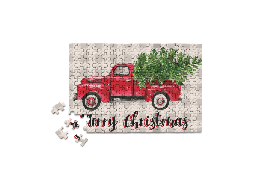 Holiday Country Christmas Jigsaw Puzzle Stocking Stuffer