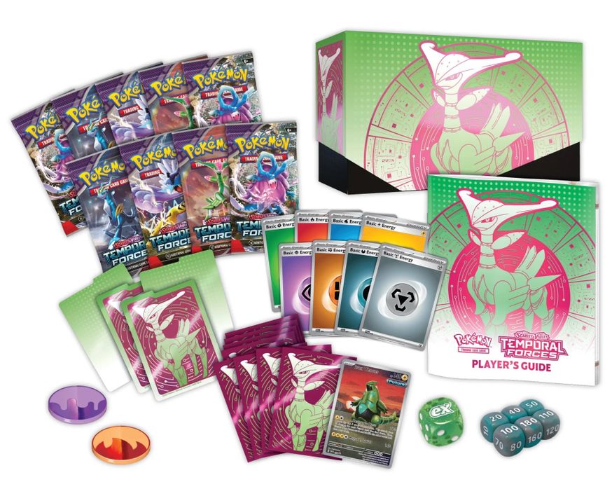 Pokemon: Scarlet & Violet - Temporal Forces Elite Trainer Box - Iron Leaves