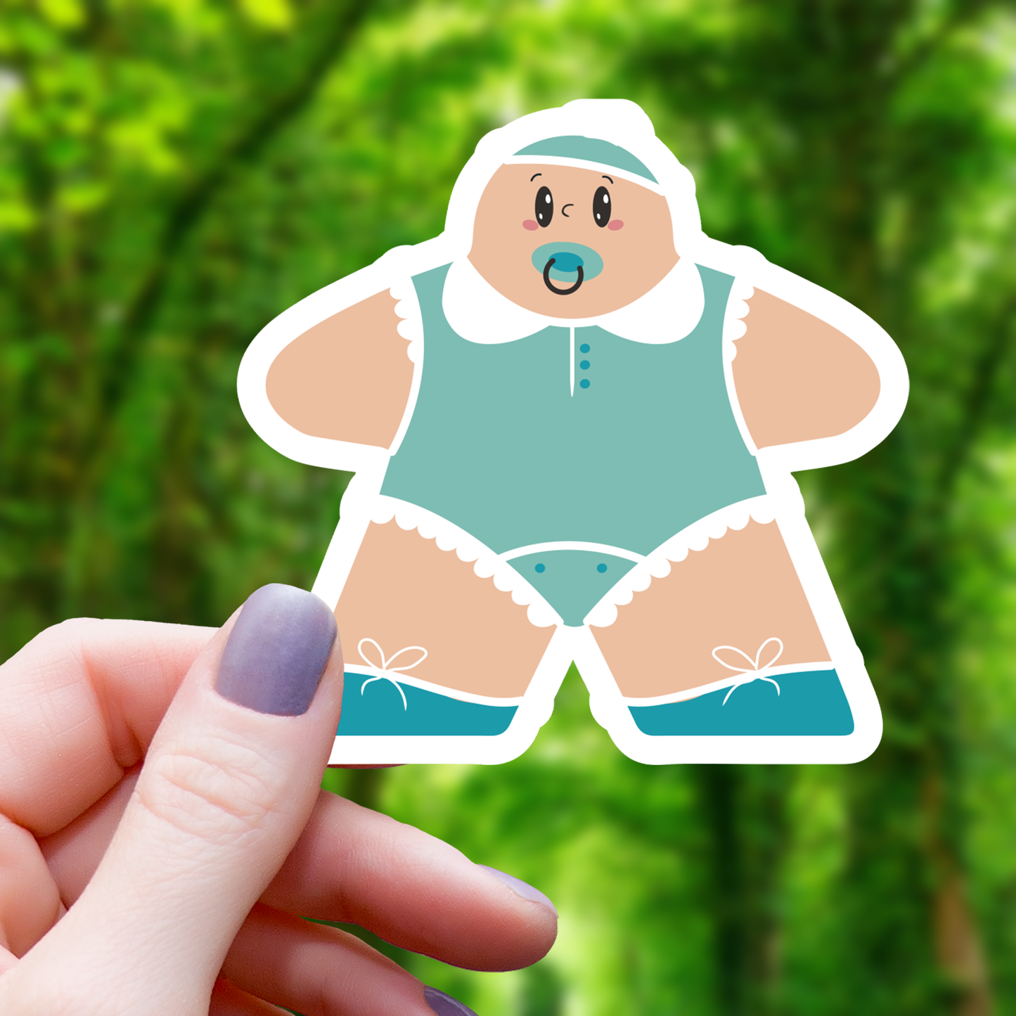 Baby Board Game Piece Sticker - 3"