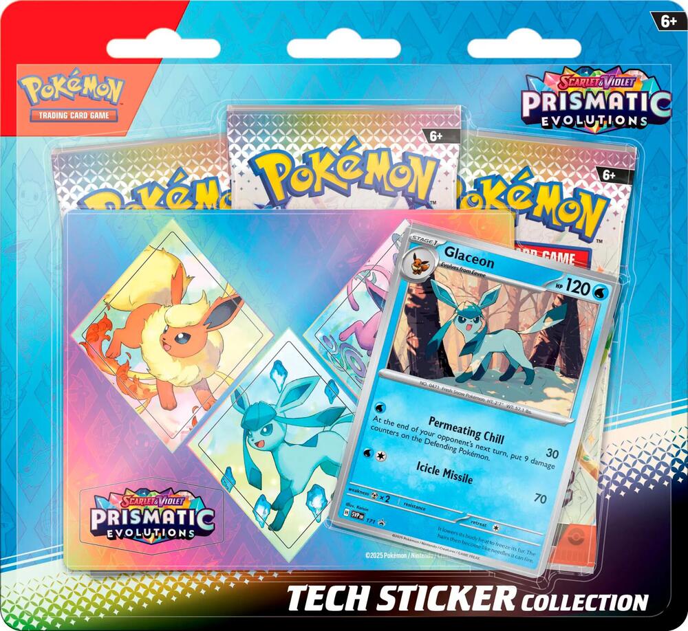 Pokemon: Scarlet & Violet - Prismatic Evolutions Tech Sticker Collection (Glaceon)