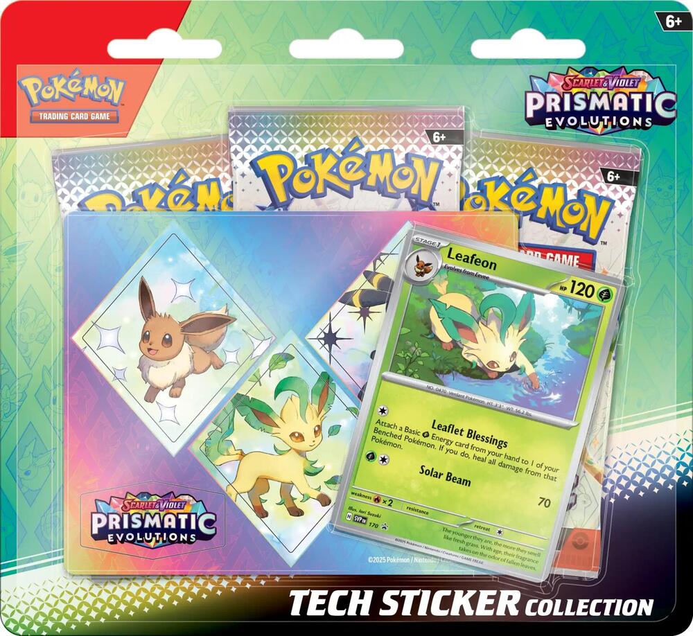 Pokemon: Scarlet & Violet - Prismatic Evolutions Tech Sticker Collection (Leafeon)