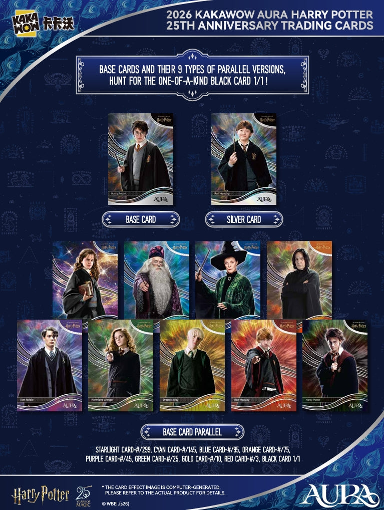 AURA: Harry Potter 25th Anniversary Trading Cards - Blaster Bundle
