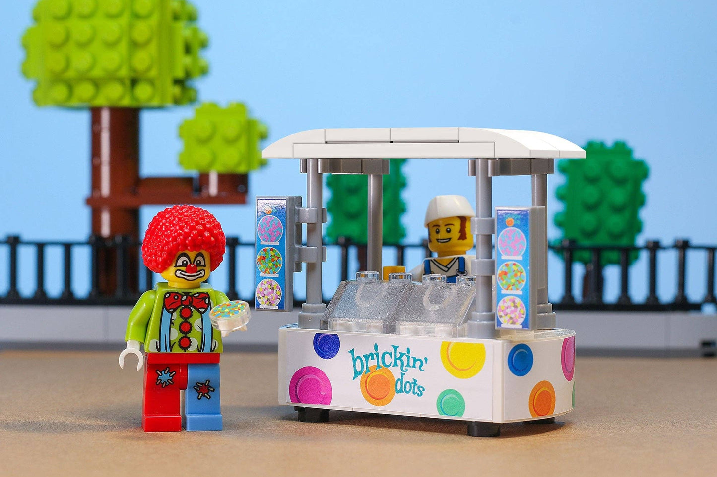 Custom LEGO Brickin' Dots Ice Cream Food Stand