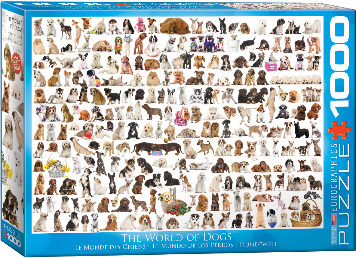 Puzzle: Animal Charts - The World of Dogs