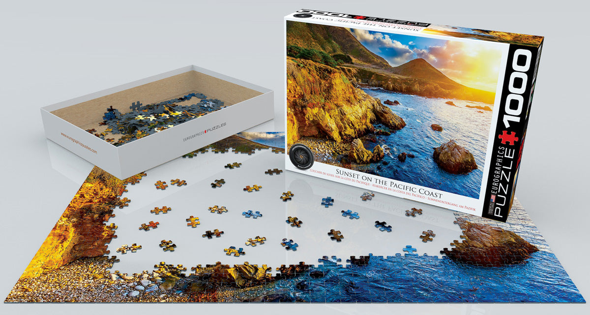 Puzzle: HDR Photography - Sunset on the Pacific Coast