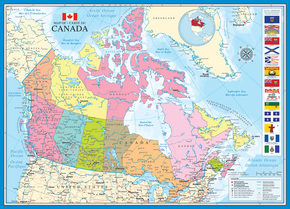 Puzzle: Maps & Flags - Map of Canada