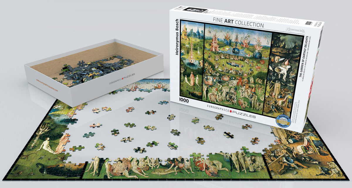 Puzzle: Fine Art Masterpieces - The Garden of Earthly Delights by Heironymus Bosch