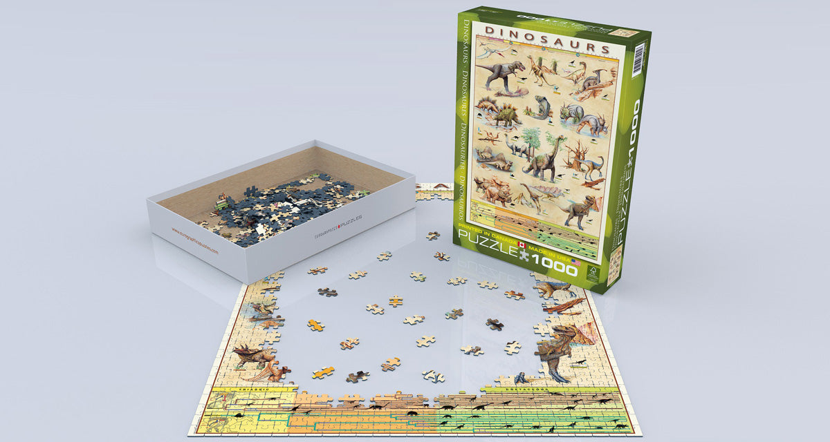 Puzzle: Natural History Charts - Dinosaurs