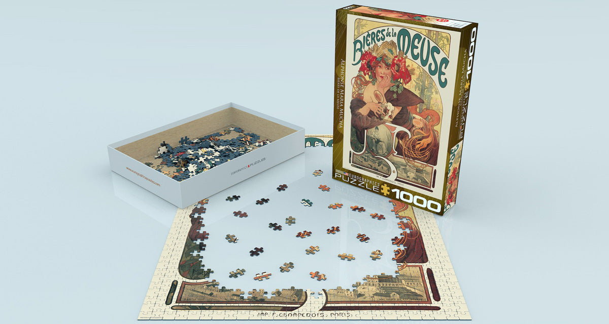 Puzzle: Bières de la Meuse by Alphonse Maria Mucha