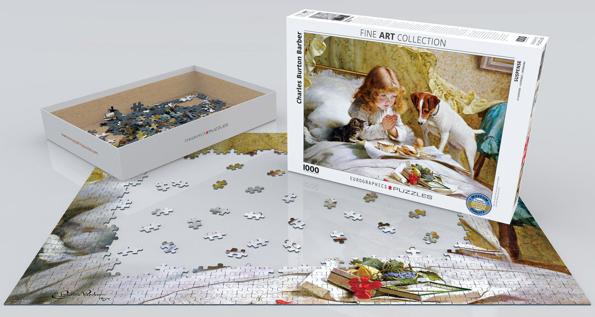 Puzzle: Fine Art Masterpieces - Suspense by Charles Burton Barber