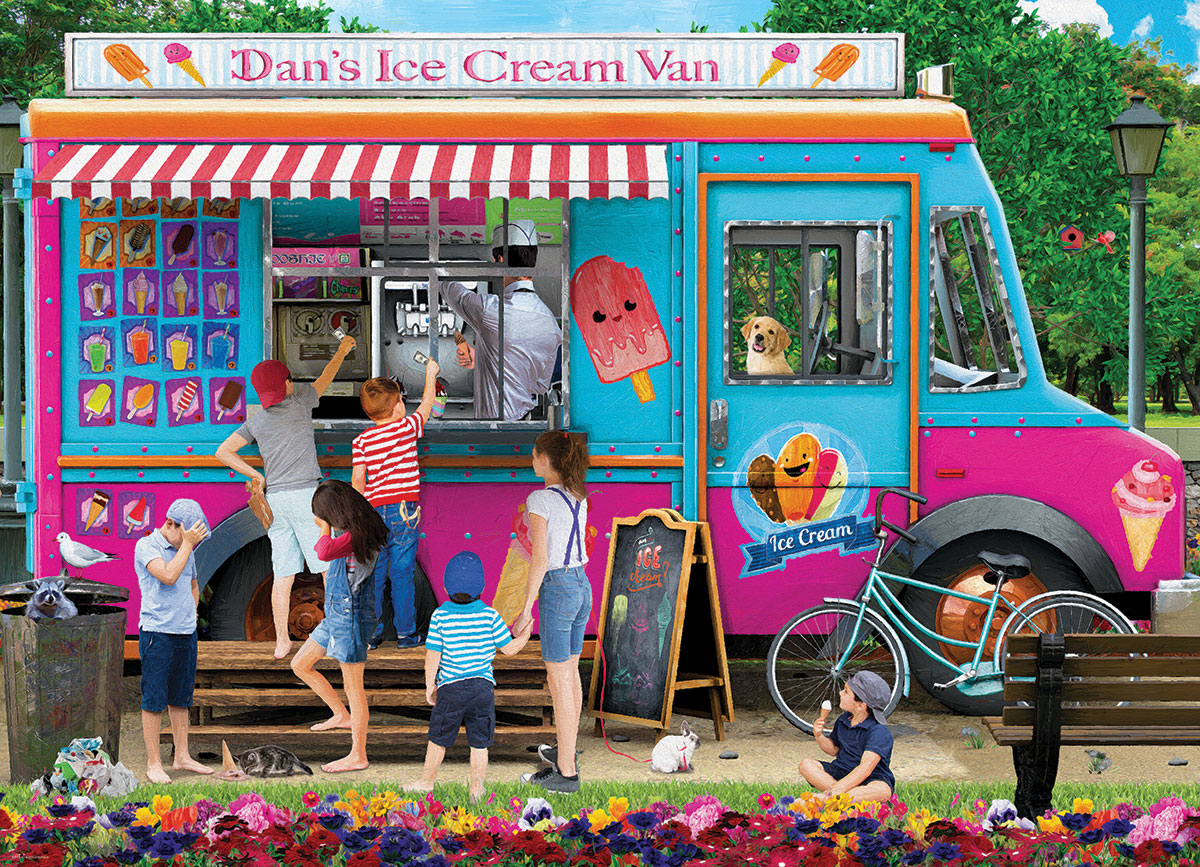 Puzzle: Favorite Pastimes - Dan's Ice Cream Van by Paul Normand